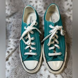 Converse Chuck 70 Low Vintage Canvas Sneakers in Malachite